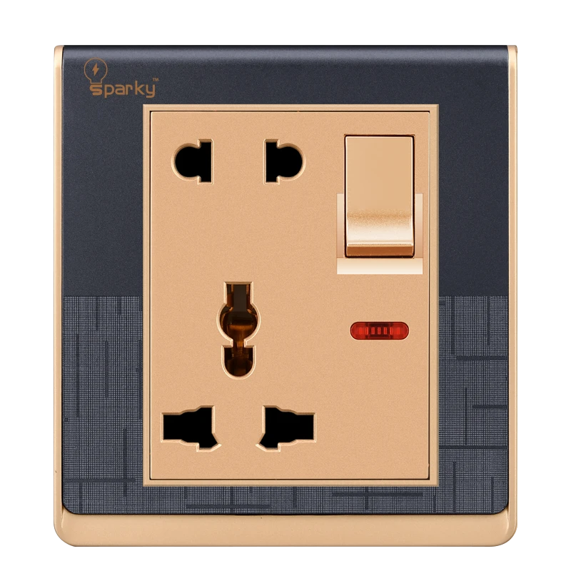 Sparky 5 Pin Socket With Switch