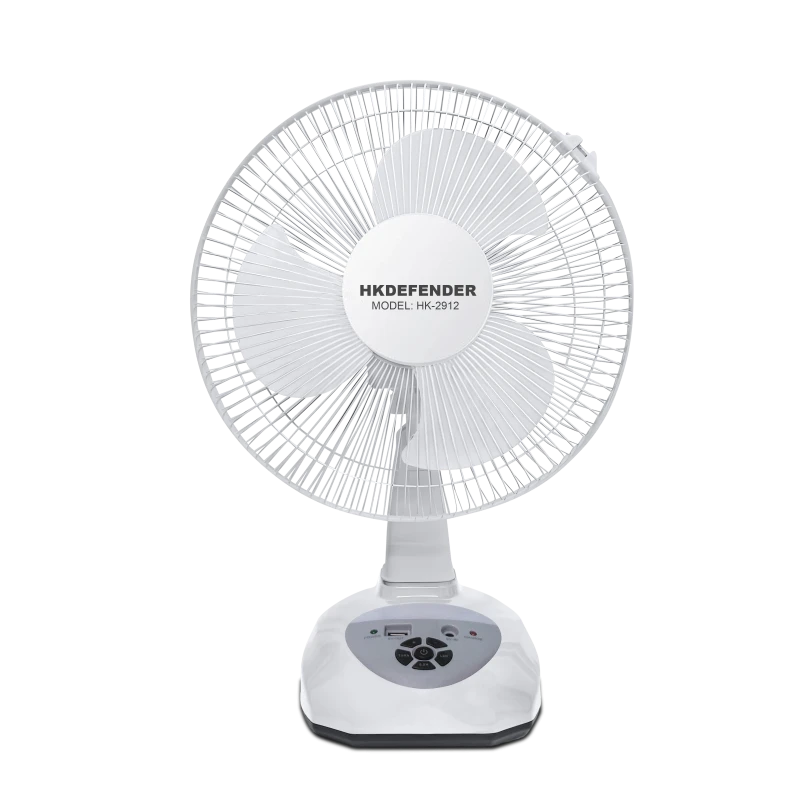 HKDefender Rechargeable Table Fan 12 Inch